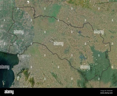 Chachoengsao Province Of Thailand High Resolution Satellite Map Stock