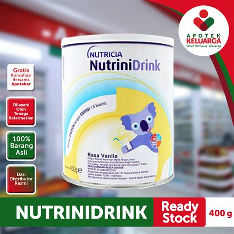 Jual SUSU NUTRINIDRINK BUBUK 400 GRAM TINGGI KALORI READY STOCK SELALU