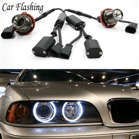 2pcs 20w Led Angel Eyes Halo Marker Ring Light Bulb Canbus For Bmw E39