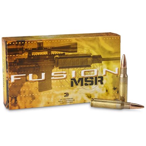 Federal Fusion MSR 308 Winchester SP 150 Grain 20 Rounds 292278