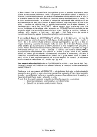 Informe Psicopedag Gico Modelo Pdf