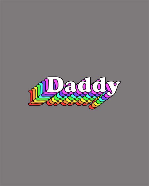 Daddy Gay Daddy Bear Retro LGBT Rainbow LGBTQ Pride Digital Art By