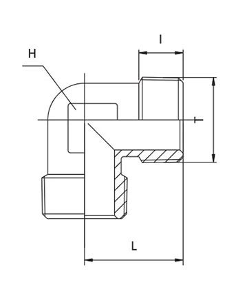 Gomito M M Conico Bspt Tierre Fittings