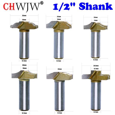 CHWJW 1PC 1 2 Shank Woodworking Door Frame Router Bits For Wood Carbide