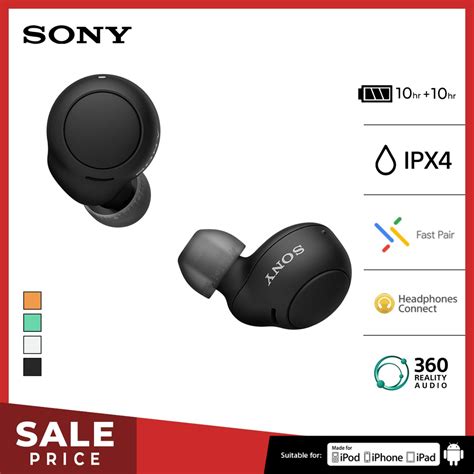 Jual Sony Wf C500 Truly Wireless Handsfree Black Original Tws Earphone Headset Bluetooth