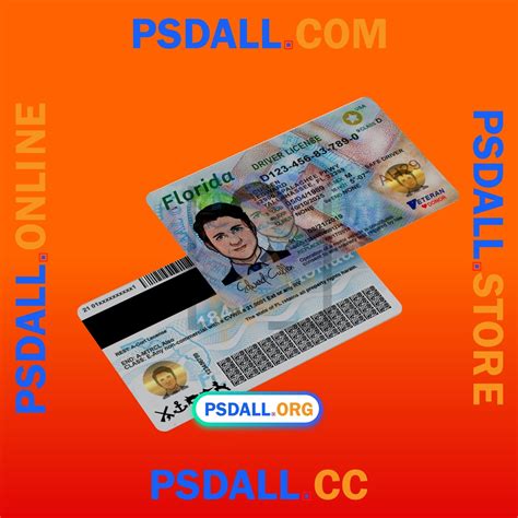 Florida Driver License PSD Template V2 - psdall.org