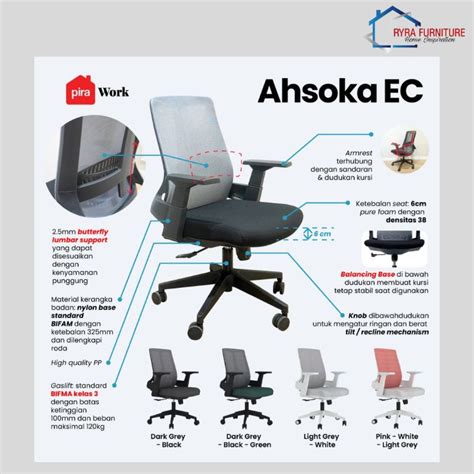 Jual KURSI KANTOR KURSI KERJA KURSI BELAJAR ASHOKA EC PIRA WORK