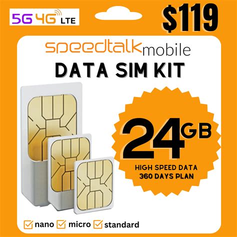 Speedtalk Mobile Data Sim Card Gb Internet Day Data Plan G G