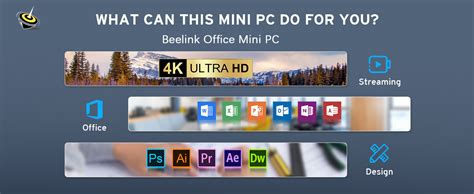 Beelink Mini PC 12 Gen Intel Alder Lake N100 Prozessor MINI S12 W11