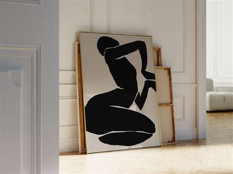 Abstract Woman Wall Art Print Nude Abstract Art Bedroom Decor Living Room Large Wall Art