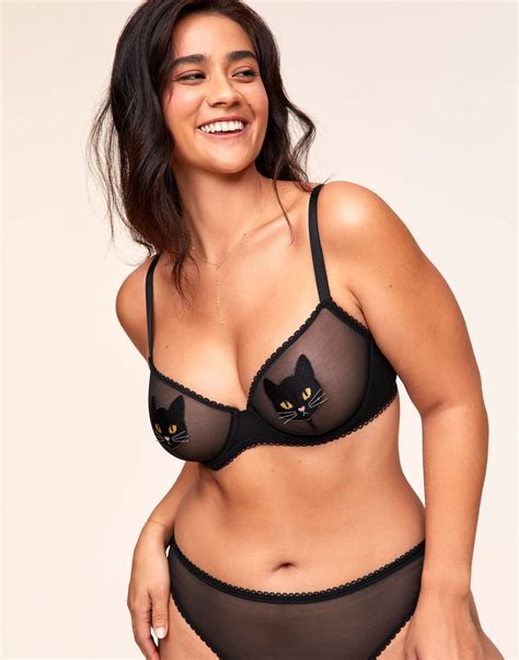 Adore Me Alyshia Unlined Cat Bra Set