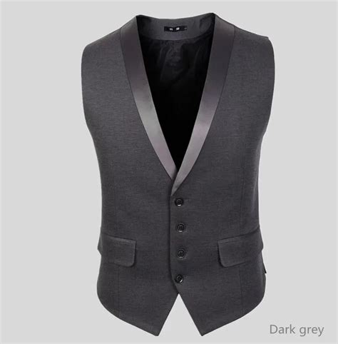 New High quality Men Vest Mens Fashion Casual Suit V necked Slim Fit ...