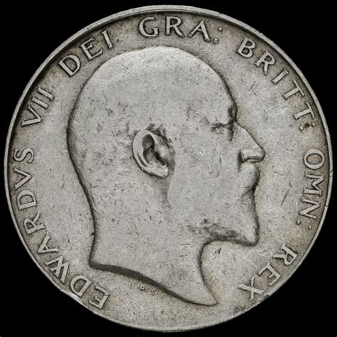 1910 Edward VII Silver Half Crown GF 2