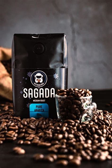 Sagada Premium Roast Pure Arabica Coffee Beans 250g Whole Coarse Medium