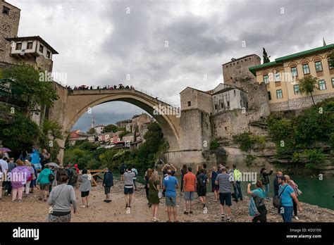 Mostar Old Bridge Bosnia And Herzegovina Stock Photo Alamy