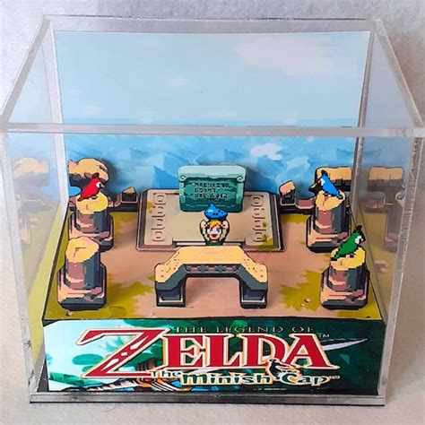 Zelda The Minish Cap Cube Diorama D Videogame Gift For Etsy