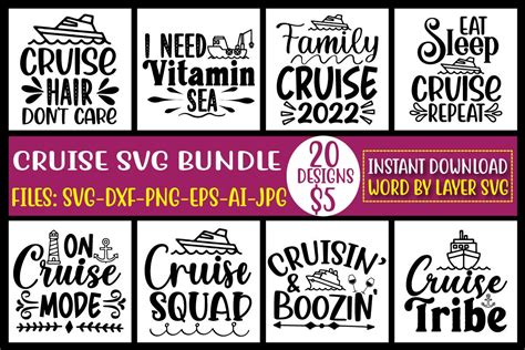 Cruise Svg Bundle Vol 2 Bundle · Creative Fabrica In 2022 Bundles