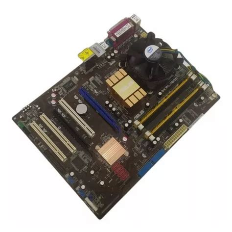 Kit Placa Mãe Asus P5kpl 1600 Intel Dual Core 2gb Cooler Parcelamento