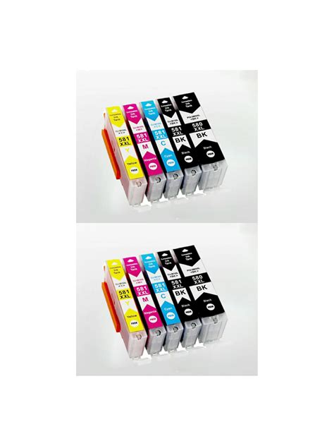 10PK cartouche d encre Compatible canon pgi 580 cli 581 utilisé pour