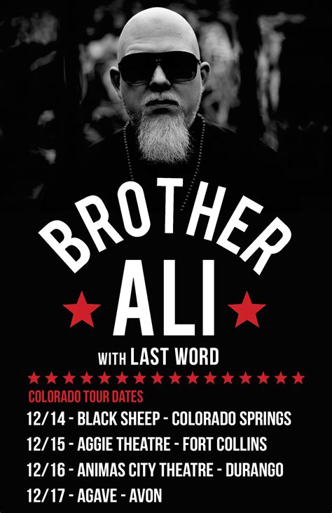 Brother Ali Announces Exclusive Colorado Shows - Rhymesayers Entertainment