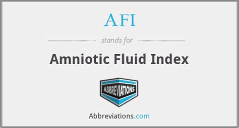 Afi Amniotic Fluid Index