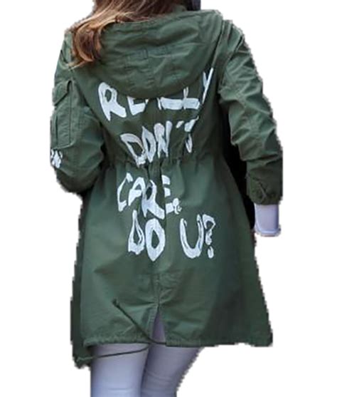 Melania Trump's “I really don’t care, do u?" Green Cotton Jacket - TLC