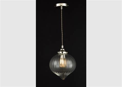 Mya Light Single Pendant Polished Nickel Glass