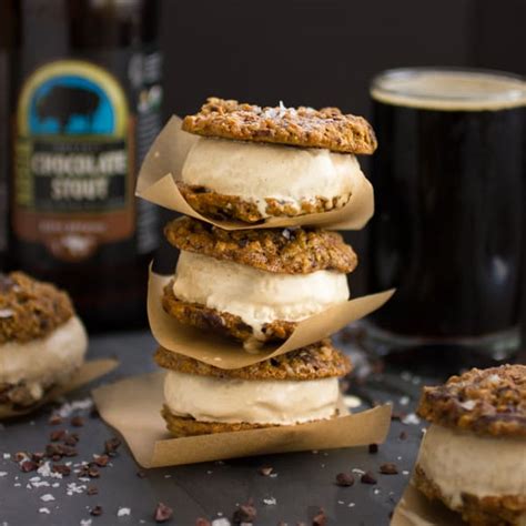 Oatmeal Chocolate Stout Ice Cream Sandwiches • The Bojon Gourmet