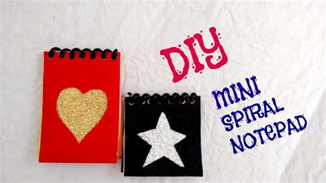 Make Your Own Mini Spiral Notepad DIY Spiral Notebook YouTube