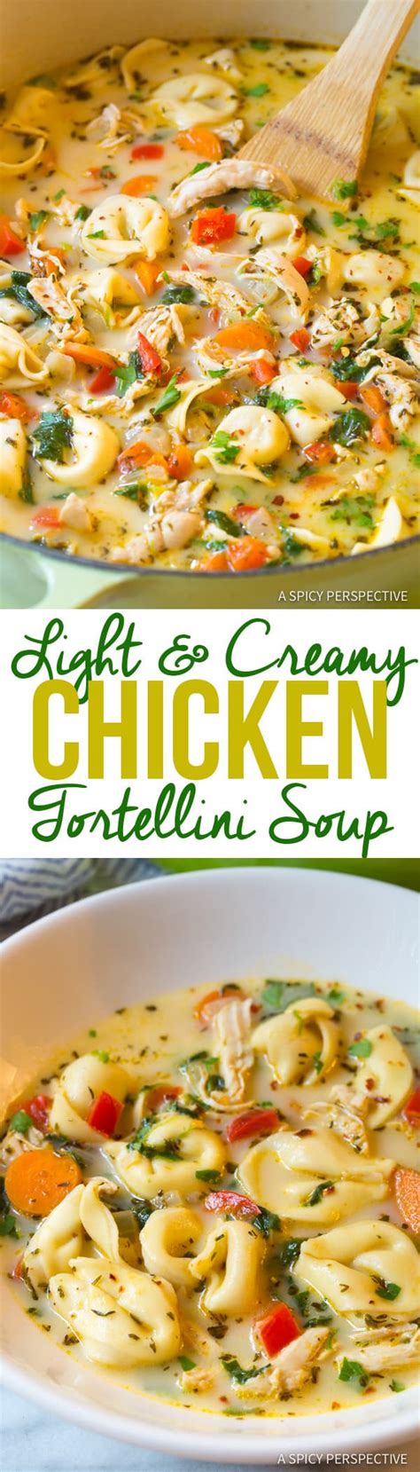 Chicken Tortellini Soup Recipe Video A Spicy Perspective