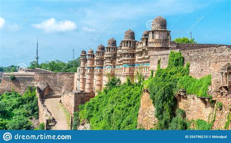 Gwalior Fort Gwalior Madhya Pradesh India Stock Photo Image Of