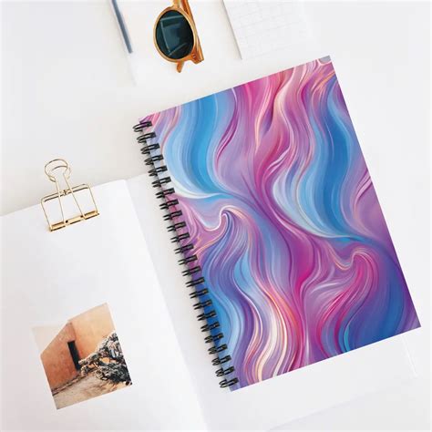 Pink and Blue Spiral Lined Notebook - Spec on a Speck