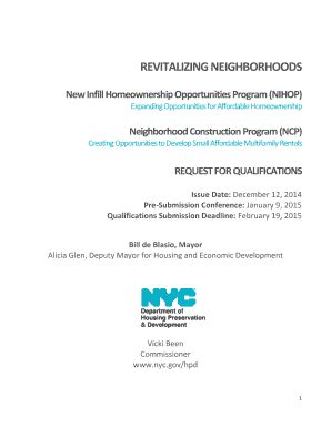 Fillable Online REVITALIZING NEIGHBORHOODS Fax Email Print PdfFiller