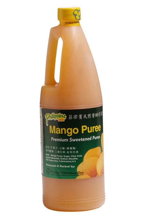 Philippine Brand Mango Puree L Profoodcorp