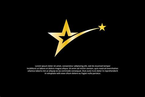 Modern Gold Stars And Shooting Stars Logo 42167680 Vector Art At Vecteezy