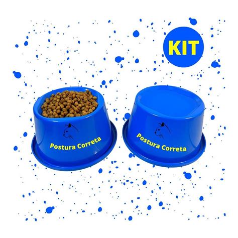 Kit Pote Comedouro Alto Elevado Para Gato Pote Pet Ra O Submarino