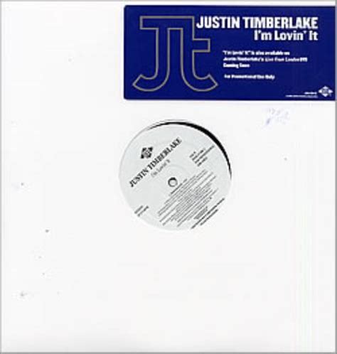 Justin Timberlake I M Lovin It US Promo 12 Vinyl Single 12 Inch