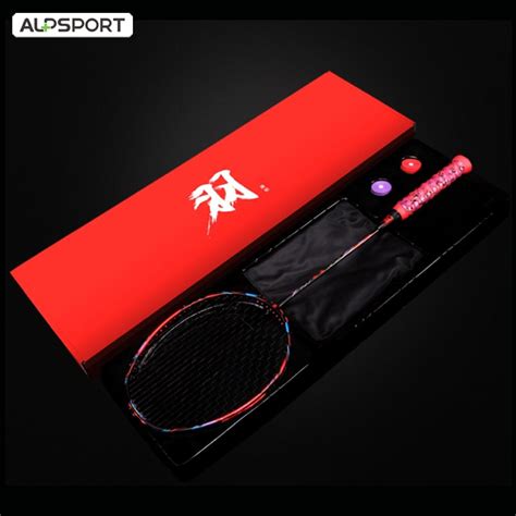 Alpsport Pf Tfty 10u Max 35 Lbs Badminton Racket With Gift Box 100