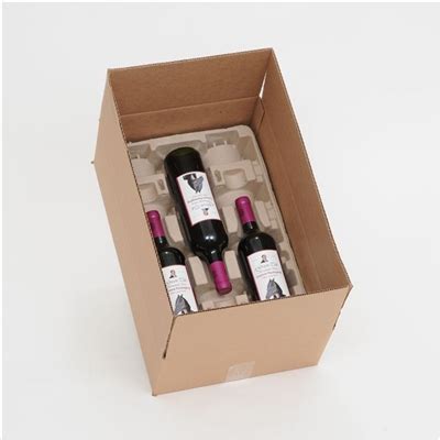 Bottle Molded Pulp Wine Shipper