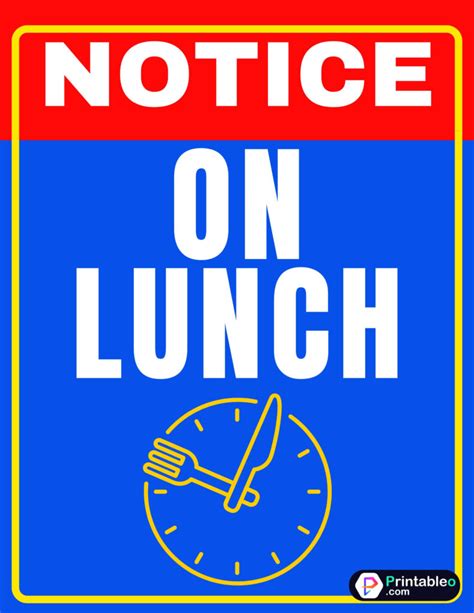 25+ Printable Out To Lunch Sign| Download FREE PDFs