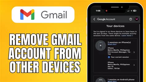 How To Remove Gmail Account From Other Devices Easy Guide Youtube