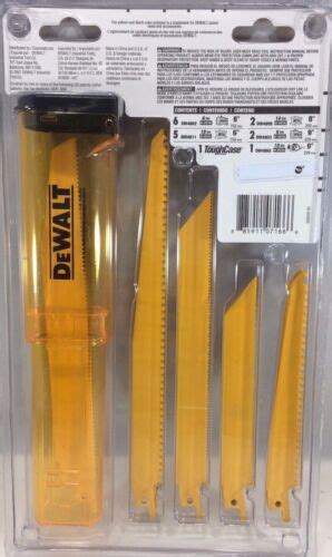 Dewalt Dw4899 16 Piece Bi Metal Reciprocating Saw Blade Set Ebay