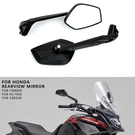 New Cnc Aluminium Motorcycle Left And Right Rearview Mirrors For Honda