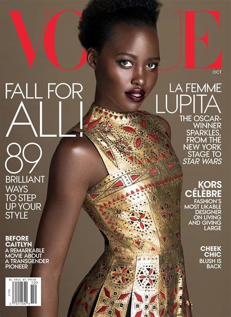 Actress Lupita Nyong O Steals Vogue Cover For 2nd Time