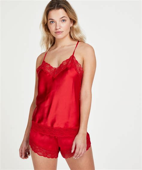 Satin Lace Cami Top For €24 99 Pajama Tops Hunkemöller