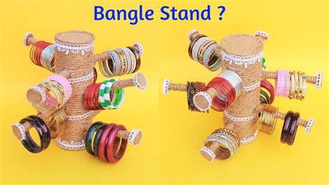 How To Make Bangle Stand At Home With Jute Best Out Of Waste Jute