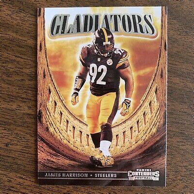 Panini Contenders James Harrison Gladiators Insert Gld Jha