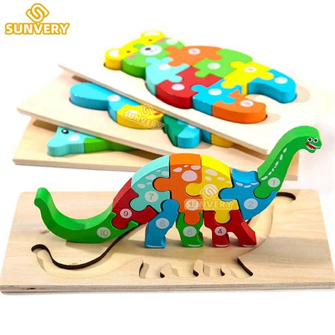 Puzzle En Bois Montessori Pour Enfants Jouets Pour Tout Petits De 2 3