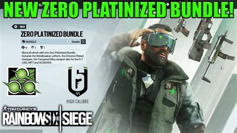 Zero Platinized Bundle Rainbow Six Siege Youtube