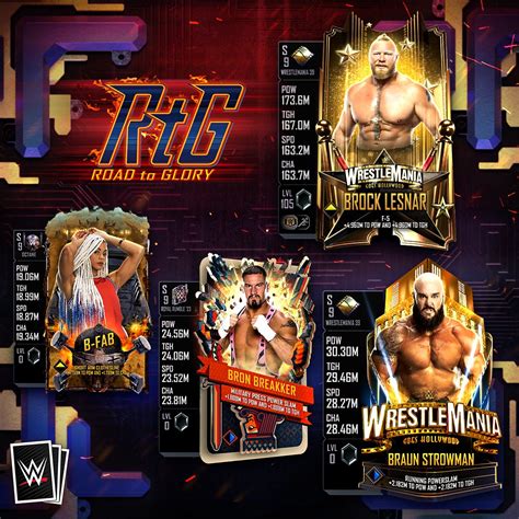 WWE SuperCard On Twitter Brock Braun Bron B Fab Boom